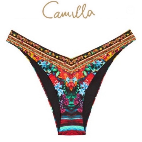 Camilla V High Leg Pant In A Flutter sz L 159$ - Picture 1 of 11